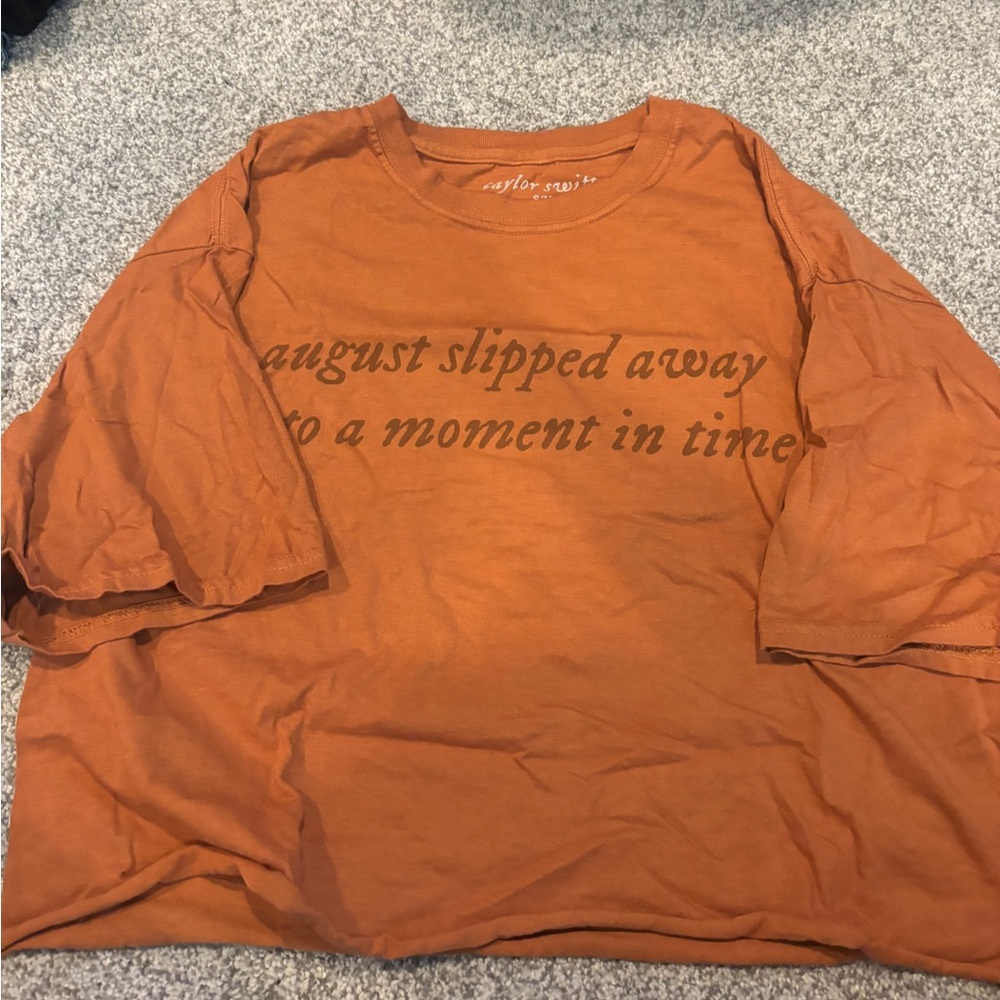 Taylor Swift August Cropped Tee LIMITED Urban Outfitters Drop
